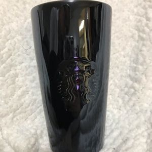 Starbucks Ceramic Shiny black travel mug